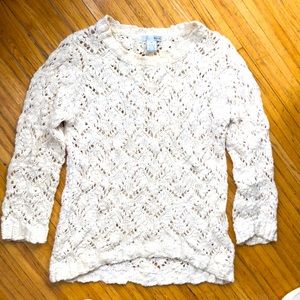 Cream Loose Cable Knit